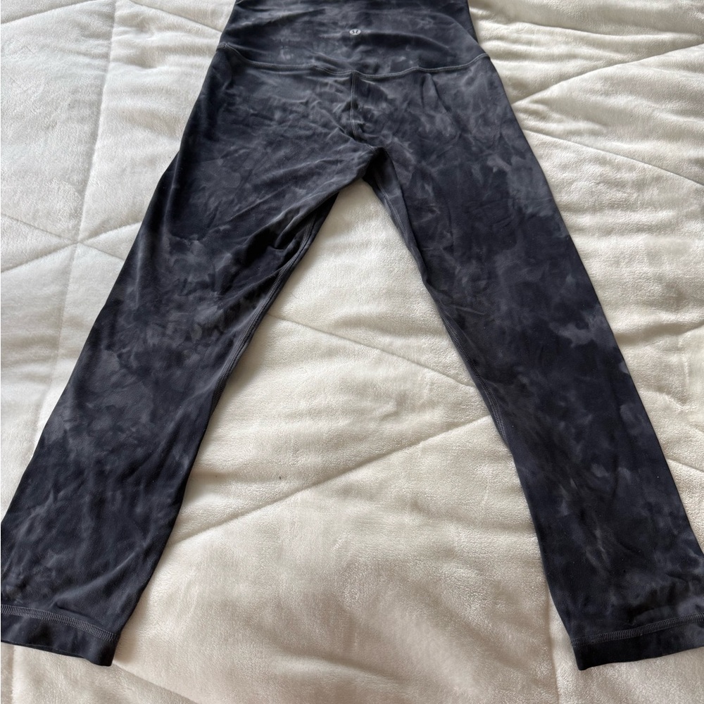 Lululemon Black Tie-Dye Leggings